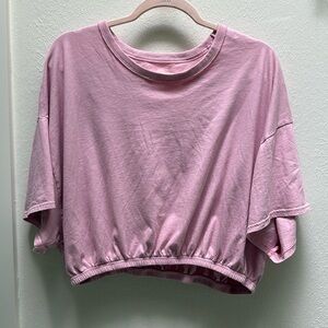 Aerie Women’s Pink Cropped Top Tee